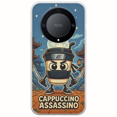 Brainrot - Cappuccino Assasino Honor Magic 5 Lite 5G Flexible TPU (Διάφανη Σιλικόνη)