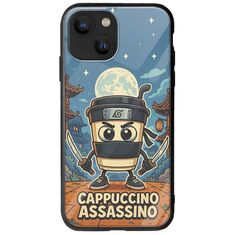 Brainrot - Cappuccino Assasino iPhone 13 mini Groove TPU (Tempered Glass και TPU)