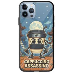 Brainrot - Cappuccino Assasino iPhone 12 Pro Groove TPU (Tempered Glass και TPU)