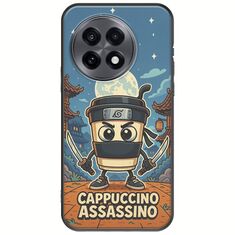 Brainrot - Cappuccino Assasino OnePlus 13R 5G Black TPU (Μαύρη Σιλικόνη)