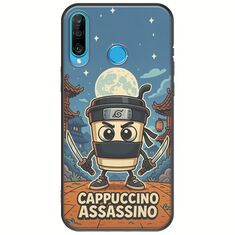 Brainrot - Cappuccino Assasino Huawei P30 Lite Black TPU (Μαύρη Σιλικόνη)