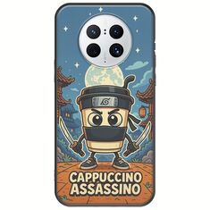 Brainrot - Cappuccino Assasino Huawei Mate 50 Pro Black TPU (Μαύρη Σιλικόνη)