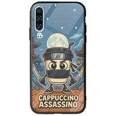 Brainrot - Cappuccino Assasino Huawei P30 Groove TPU (Tempered Glass και TPU)