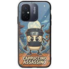 Brainrot - Cappuccino Assasino Xiaomi Redmi 12C Groove TPU (Tempered Glass και TPU)