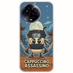 Brainrot - Cappuccino Assasino Realme 11 5G Flexible TPU (Διάφανη Σιλικόνη)