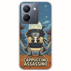 Brainrot - Cappuccino Assasino Vivo Y36 4G / 5G Flexible TPU (Διάφανη Σιλικόνη)