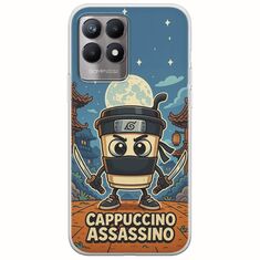 Brainrot - Cappuccino Assasino Realme 8i Flexible TPU (Διάφανη Σιλικόνη)