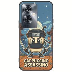 Brainrot - Cappuccino Assasino OnePlus Nord N30 SE 5G Black TPU (Μαύρη Σιλικόνη)