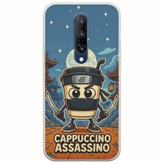 Brainrot - Cappuccino Assasino OnePlus 7 Pro Flexible TPU (Διάφανη Σιλικόνη)