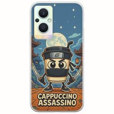 Brainrot - Cappuccino Assasino Oppo Reno 7 Lite 5G Flexible TPU (Διάφανη Σιλικόνη)