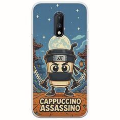 Brainrot - Cappuccino Assasino OnePlus 7 Flexible TPU (Διάφανη Σιλικόνη)