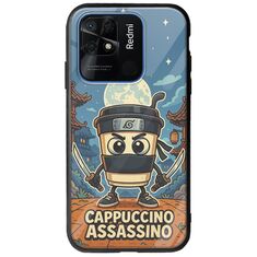 Brainrot - Cappuccino Assasino Xiaomi Redmi 10C Groove TPU (Tempered Glass και TPU)