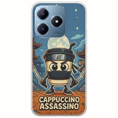 Brainrot - Cappuccino Assasino Realme C63 Flexible TPU (Διάφανη Σιλικόνη)