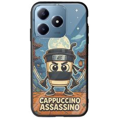 Brainrot - Cappuccino Assasino Realme C63 Groove TPU (Tempered Glass και TPU)