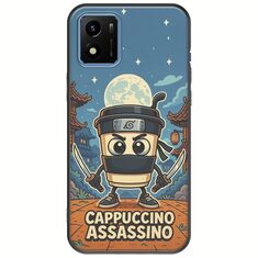 Brainrot - Cappuccino Assasino Vivo Y01 Black TPU (Μαύρη Σιλικόνη)