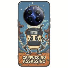 Brainrot - Cappuccino Assasino Realme 12+ 5G Black TPU (Μαύρη Σιλικόνη)