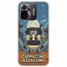 Brainrot - Cappuccino Assasino Xiaomi Poco M5s Flexible TPU (Διάφανη Σιλικόνη)