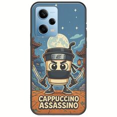 Brainrot - Cappuccino Assasino Xiaomi Redmi Note 12 4G Black TPU (Μαύρη Σιλικόνη)