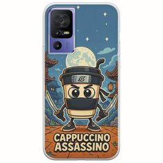 Brainrot - Cappuccino Assasino TCL 40 SE Flexible TPU (Διάφανη Σιλικόνη)
