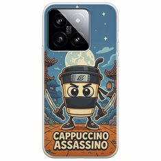 Brainrot - Cappuccino Assasino Xiaomi 14 5G Flexible TPU (Διάφανη Σιλικόνη)