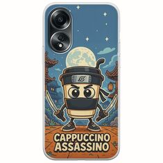 Brainrot - Cappuccino Assasino Oppo A78 4G Flexible TPU (Διάφανη Σιλικόνη)