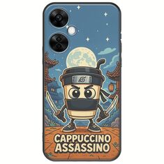 Brainrot - Cappuccino Assasino OnePlus Nord CE 3 Lite 5G Black TPU (Μαύρη Σιλικόνη)