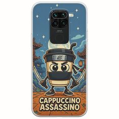 Brainrot - Cappuccino Assasino Xiaomi Redmi Note 9 Flexible TPU (Διάφανη Σιλικόνη)