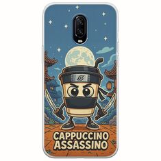 Brainrot - Cappuccino Assasino OnePlus 6T Flexible TPU (Διάφανη Σιλικόνη)