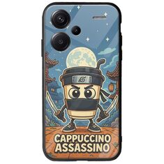 Brainrot - Cappuccino Assasino Xiaomi Redmi Note 13 Pro Plus 5G Groove TPU (Tempered Glass και TPU)