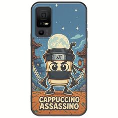 Brainrot - Cappuccino Assasino TCL 40 NXTPAPER 5G Black TPU (Μαύρη Σιλικόνη)