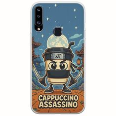 Brainrot - Cappuccino Assasino Samsung Galaxy A20s Flexible TPU (Διάφανη Σιλικόνη)