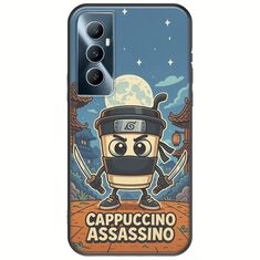 Brainrot - Cappuccino Assasino Realme C65 4G Black TPU (Μαύρη Σιλικόνη)