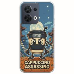 Brainrot - Cappuccino Assasino Oppo Reno 8 5G Flexible TPU (Διάφανη Σιλικόνη)