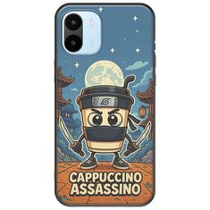 Brainrot - Cappuccino Assasino Xiaomi Redmi A1 Black TPU (Μαύρη Σιλικόνη)