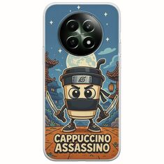 Brainrot - Cappuccino Assasino Realme 12 5G Flexible TPU (Διάφανη Σιλικόνη)