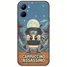Brainrot - Cappuccino Assasino Realme C33 Black TPU (Μαύρη Σιλικόνη)
