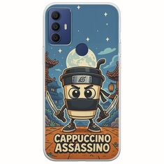 Brainrot - Cappuccino Assasino TCL 305 / 306 / 30E / 30SE Flexible TPU (Διάφανη Σιλικόνη)