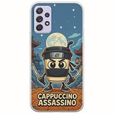 Brainrot - Cappuccino Assasino Samsung Galaxy A72 5G Flexible TPU (Διάφανη Σιλικόνη)