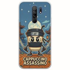 Brainrot - Cappuccino Assasino Xiaomi Redmi 9 Flexible TPU (Διάφανη Σιλικόνη)