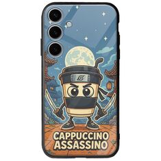 Brainrot - Cappuccino Assasino Samsung Galaxy S25 5G Groove TPU (Tempered Glass και TPU)