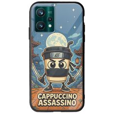 Brainrot - Cappuccino Assasino Realme 9 Pro Groove TPU (Tempered Glass και TPU)