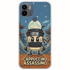 Brainrot - Cappuccino Assasino Xiaomi Redmi A2 Plus Flexible TPU (Διάφανη Σιλικόνη)