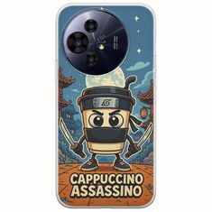 Brainrot - Cappuccino Assasino TCL 50 PRO NXTPAPER 5G Flexible TPU (Διάφανη Σιλικόνη)