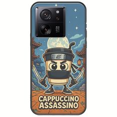 Brainrot - Cappuccino Assasino Xiaomi 13T 5G Black TPU (Μαύρη Σιλικόνη)