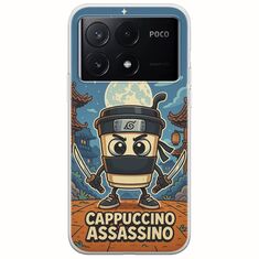 Brainrot - Cappuccino Assasino Xiaomi Poco X6 Pro 5G Flexible TPU (Διάφανη Σιλικόνη)