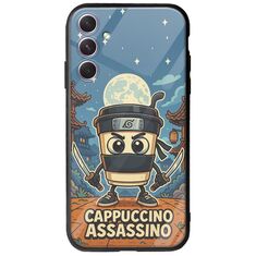 Brainrot - Cappuccino Assasino Samsung Galaxy A14 5G Groove TPU (Tempered Glass και TPU)
