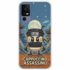 Brainrot - Cappuccino Assasino TCL 40R 5G Flexible TPU (Διάφανη Σιλικόνη)