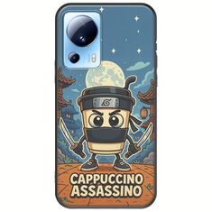 Brainrot - Cappuccino Assasino Xiaomi 13 Lite 5G Black TPU (Μαύρη Σιλικόνη)