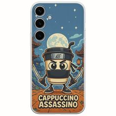 Brainrot - Cappuccino Assasino Samsung Galaxy A15 4G / 5G Flexible TPU (Διάφανη Σιλικόνη)