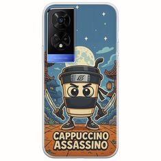Brainrot - Cappuccino Assasino TCL 50 5G Flexible TPU (Διάφανη Σιλικόνη)